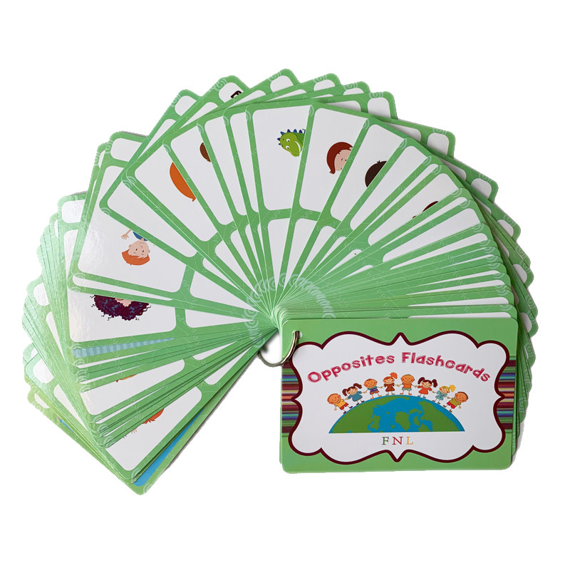 Kids Education Learning - The 100 Groups Opposites Flashcards English