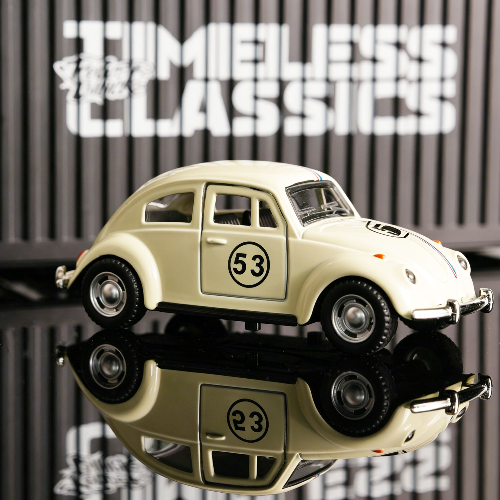 Online Educational Games For Kids - 1:32 White No.53 Beetle Diecast Race