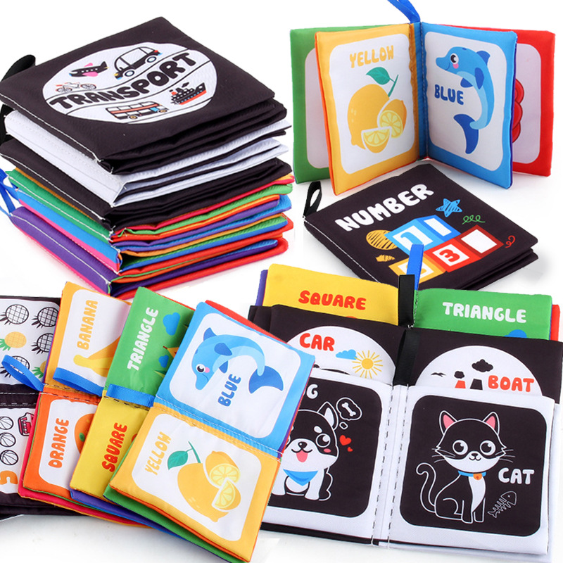 Kids Education Book - Baby Cloth Book for Newborns 0-12