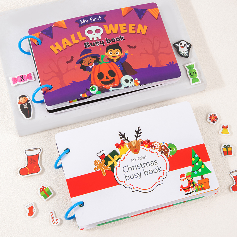 Kids First Education - Montessori Baby Busy Book Halloween Gift