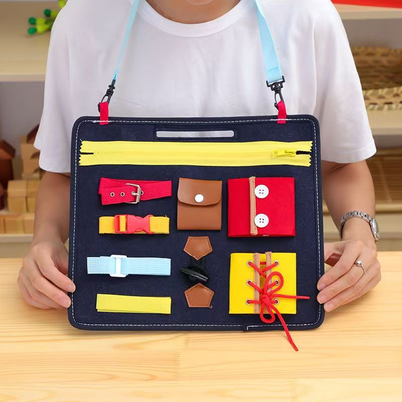 Kids Education Book - Montessori Busy Board for Toddlers Basic