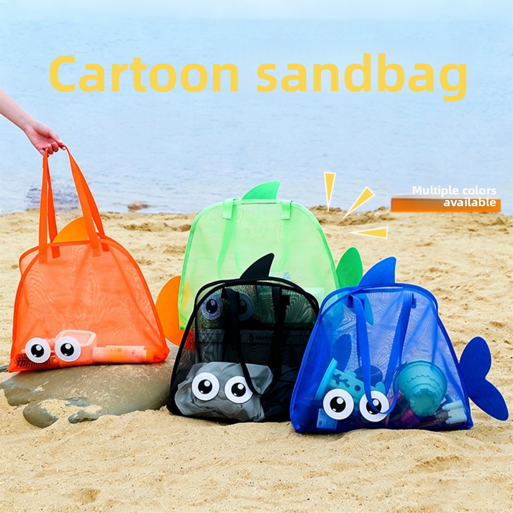Online Educational Games For Kids - Kids Mesh Beach Bags Colorful Cartoon