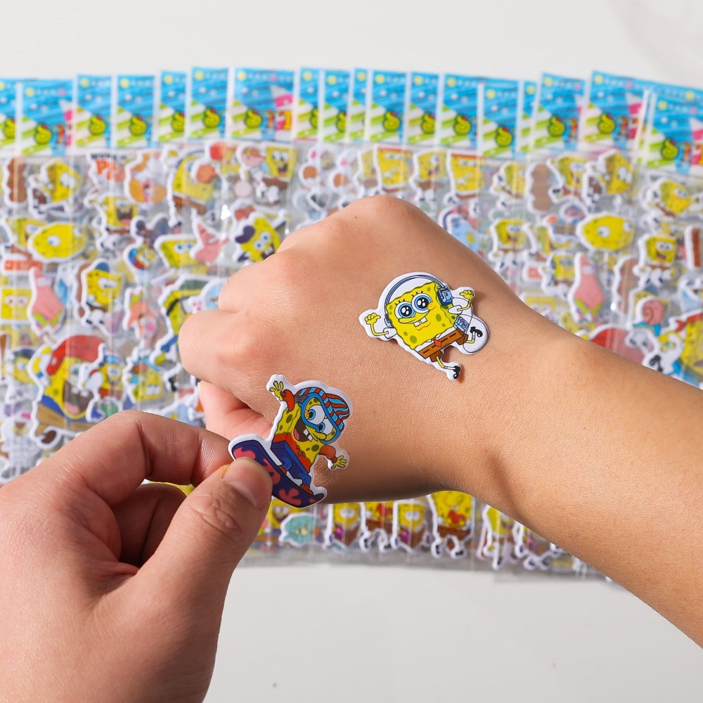 Kids First Education - 12-Pack SpongeBob 3D Stickers - Cute