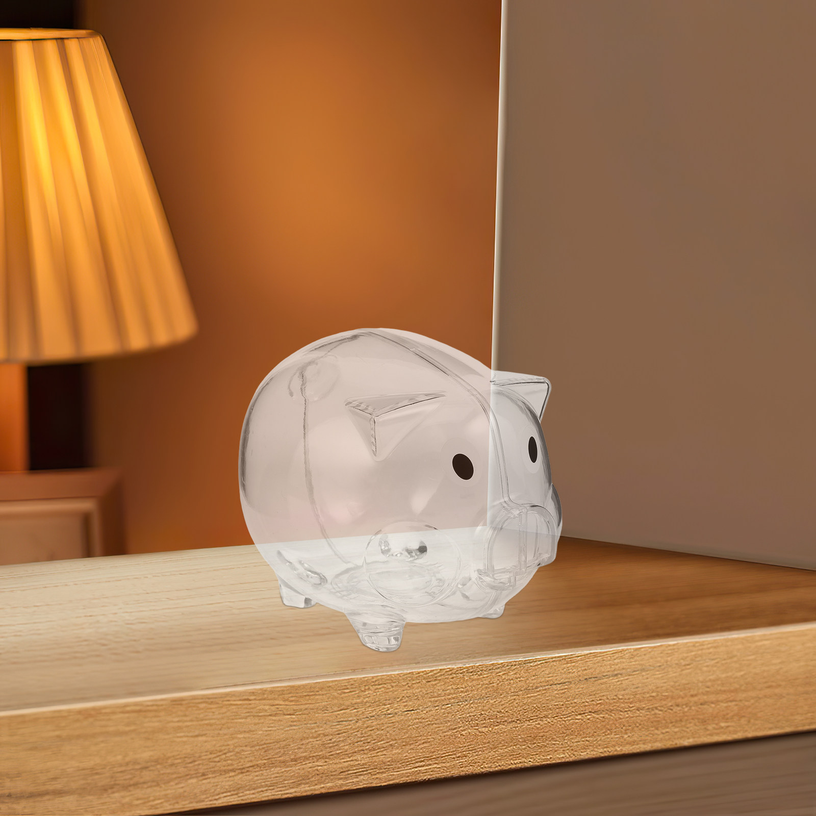 2Pcs Transparent Pig Money Ban - Kids Education Savings recension och pris
