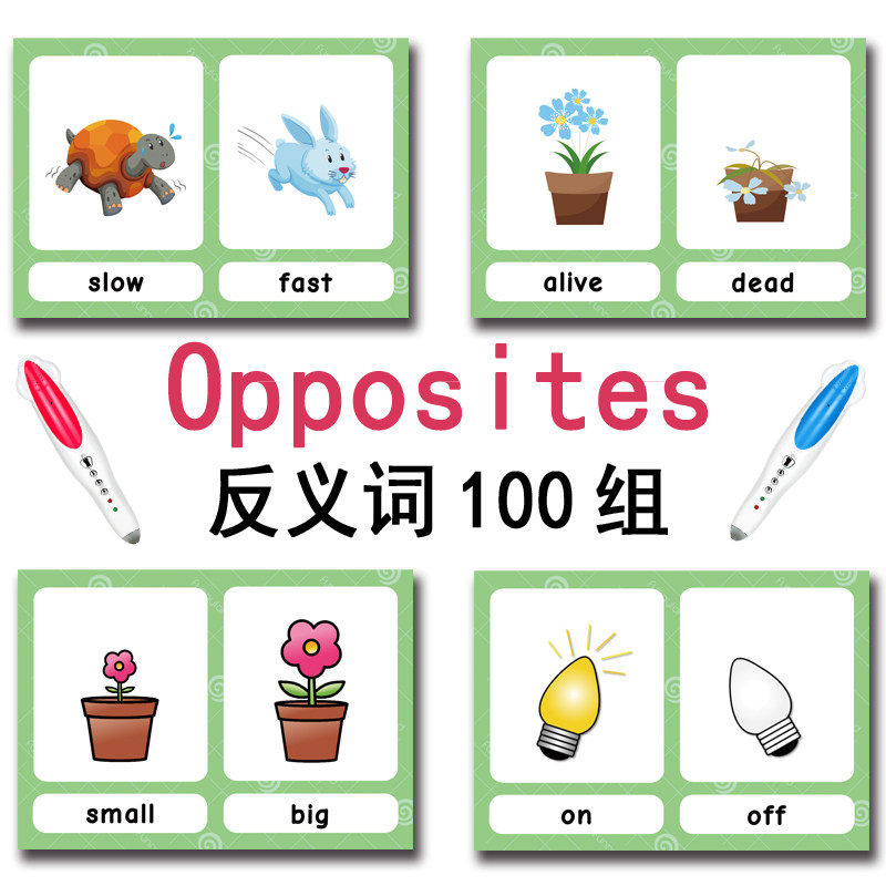 The 100 Groups Opposites Flash - Kids Education Learning recension och pris