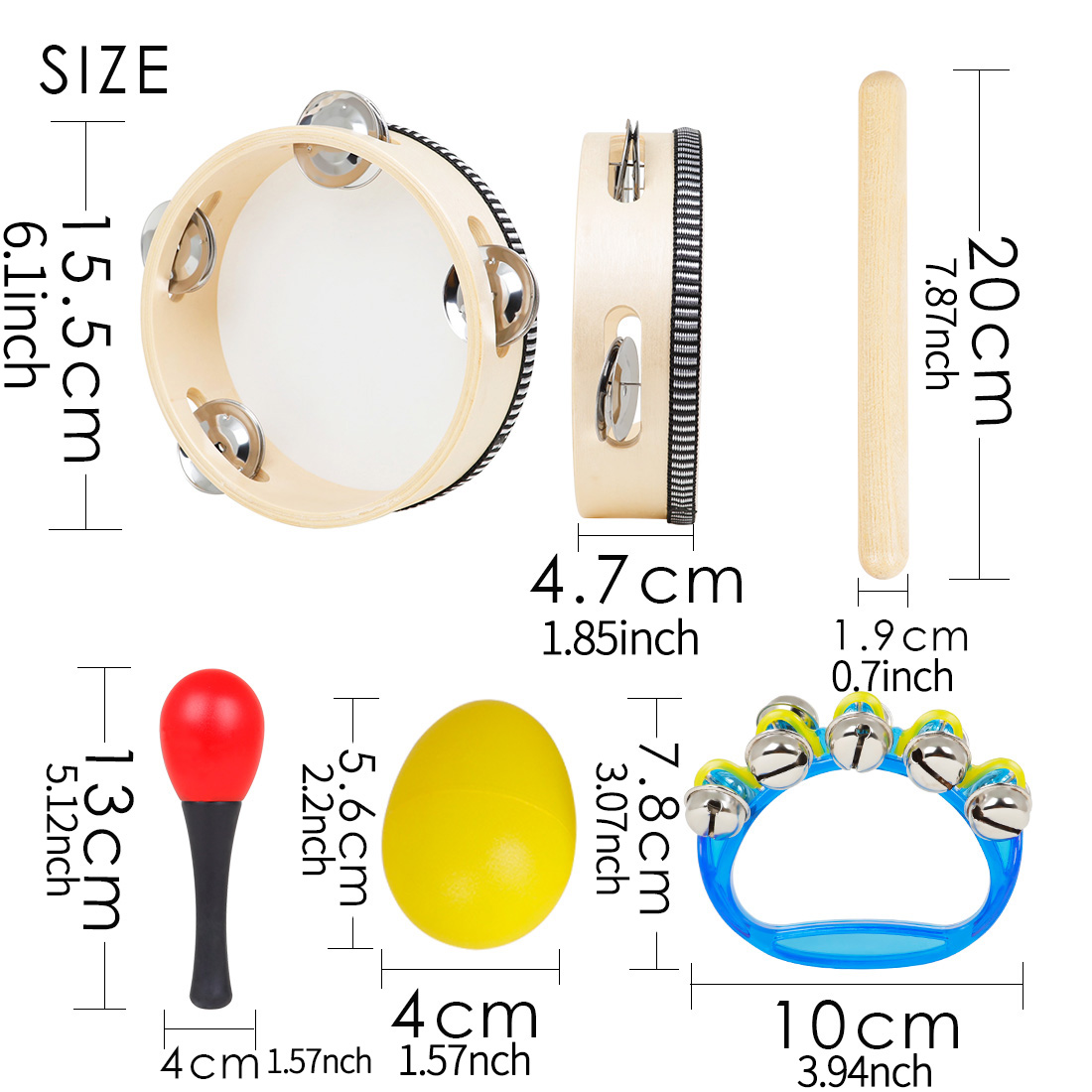 5Pcs Kids Orff Percussion Set  - Kids Education Bell recension och pris