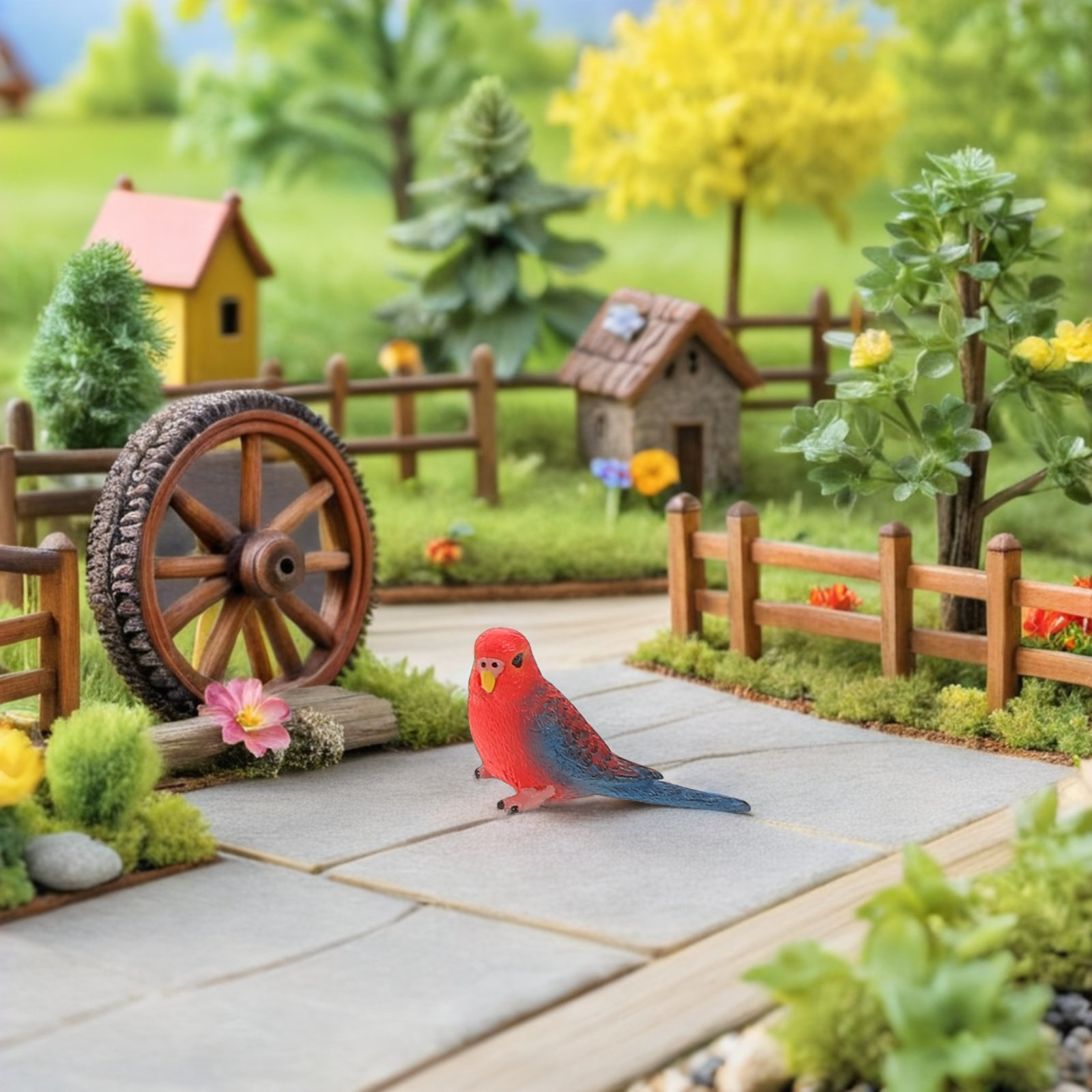 6Pcs Vibrant Realistic Parrot  - Kids Education Learning recension och pris