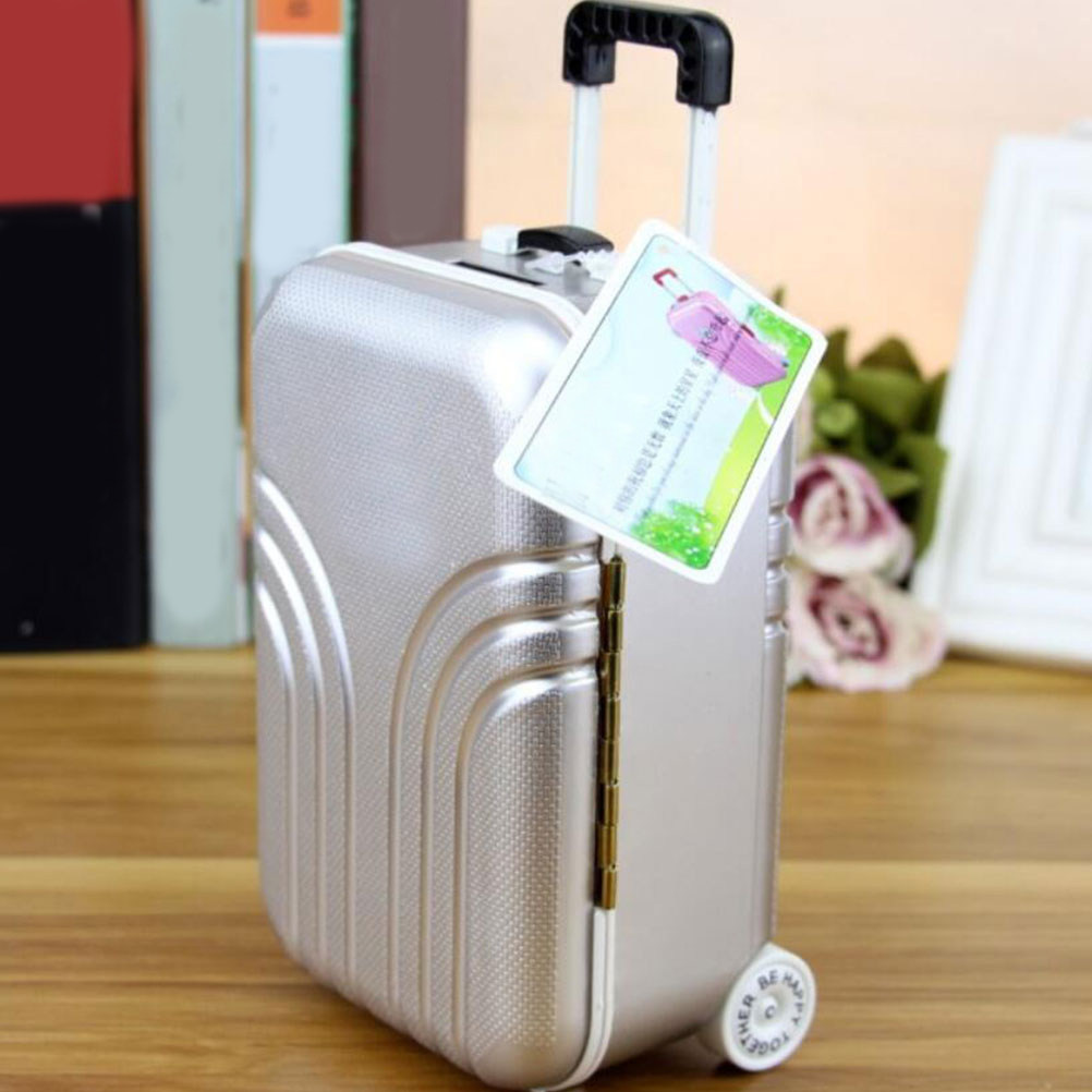 1Pcs Luggage Piggy Bank Plasti - Kids Education Savings recension och pris