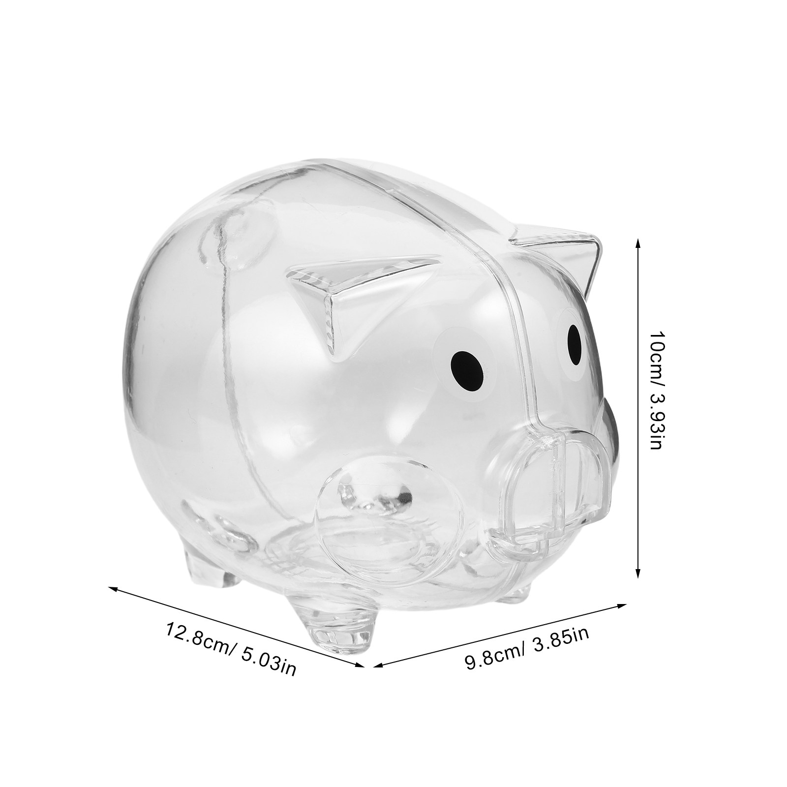 2Pcs Clear Money Bank Box Pig- - Kids Education Savings recension och pris