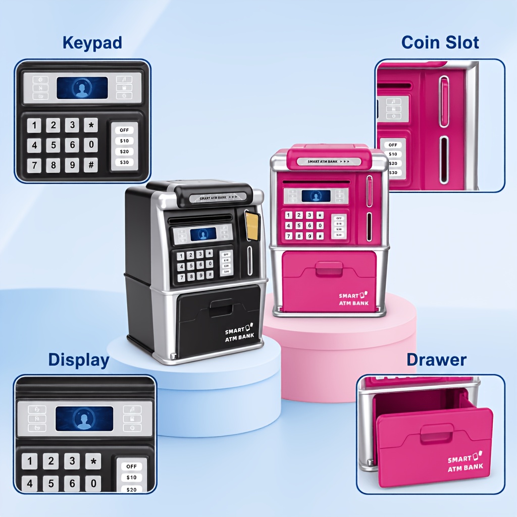 Smart ATM Piggy Bank, Automati - Kids Education Savings recension och pris