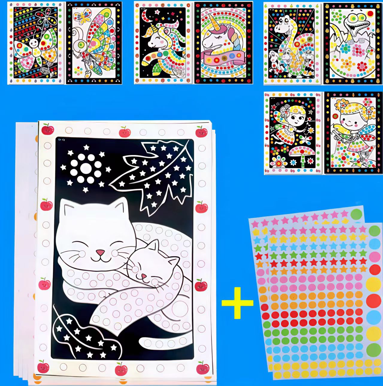 6/10 Sheets/Lot Cute Cartoon A - Happy Kids Education recension och pris