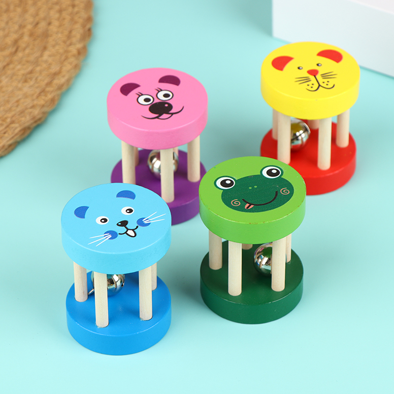 Kids Cartoon Wooden Castanets  - Kids Education Bell recension och pris