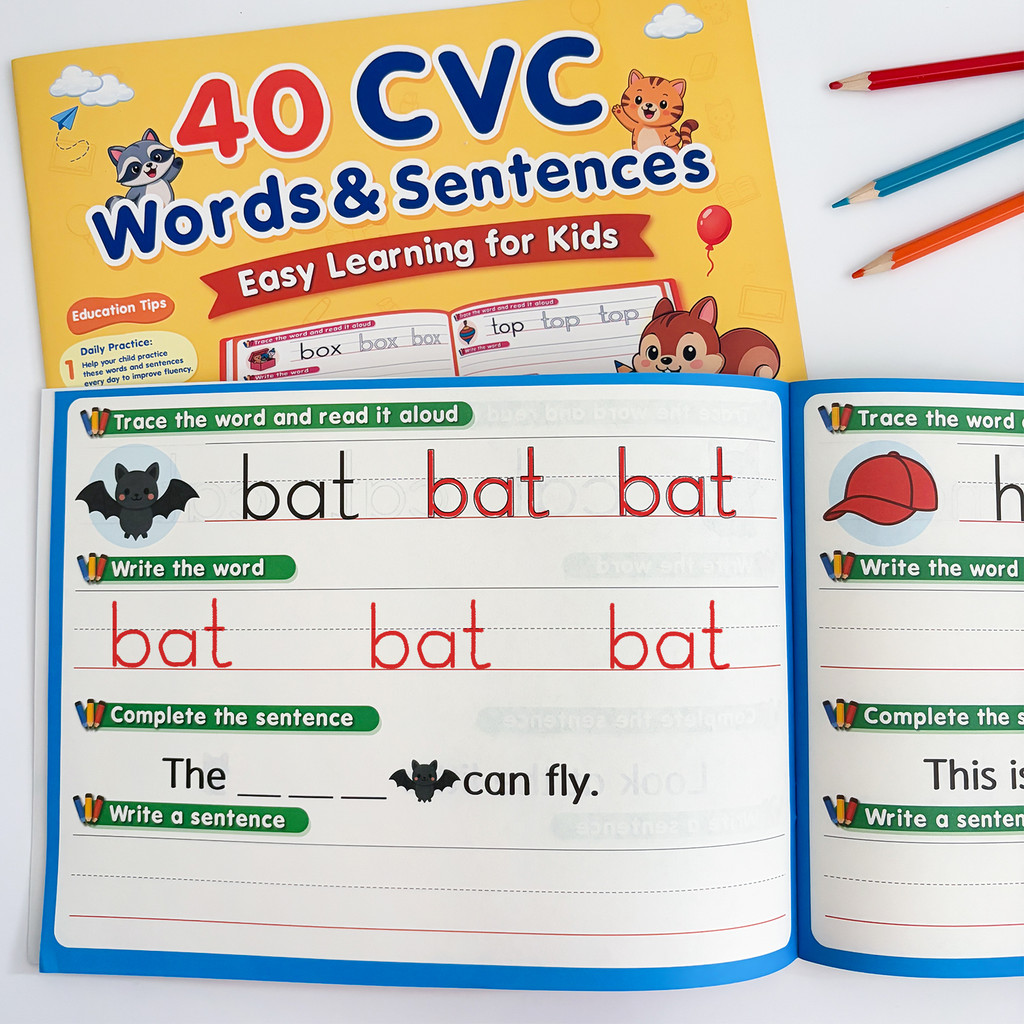 English Phonics CVC Words Sent - Kids Education Words recension och pris