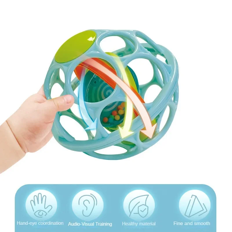 Baby Hand Rattle Soft Ball Toy - Kids Education Bell recension och pris