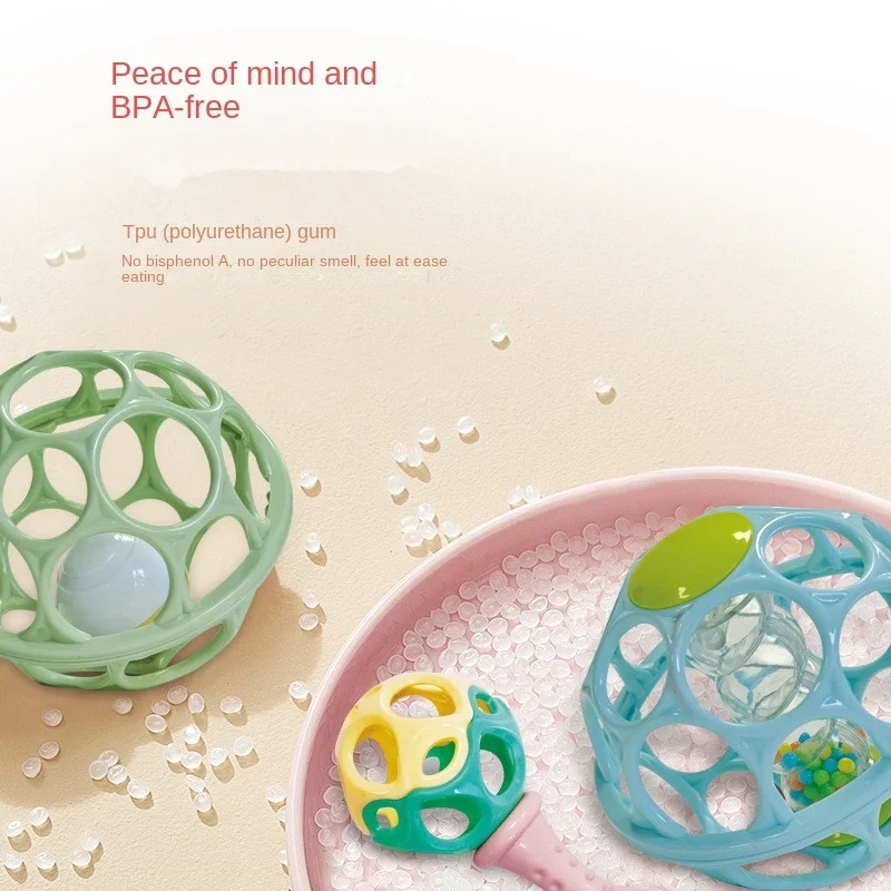 Baby Hand Rattle Soft Ball Toy - Kids Education Bell recension och pris