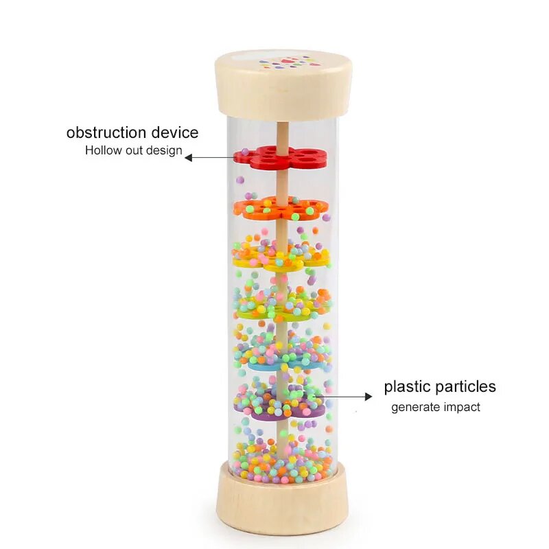 Rain Sound Tube Simulator Toy  - Kids Education Bell recension och pris