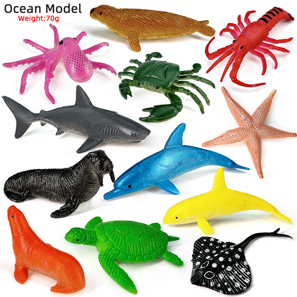 12pcs Ocean Sea Life Set Anima - Kids Education App recension och pris