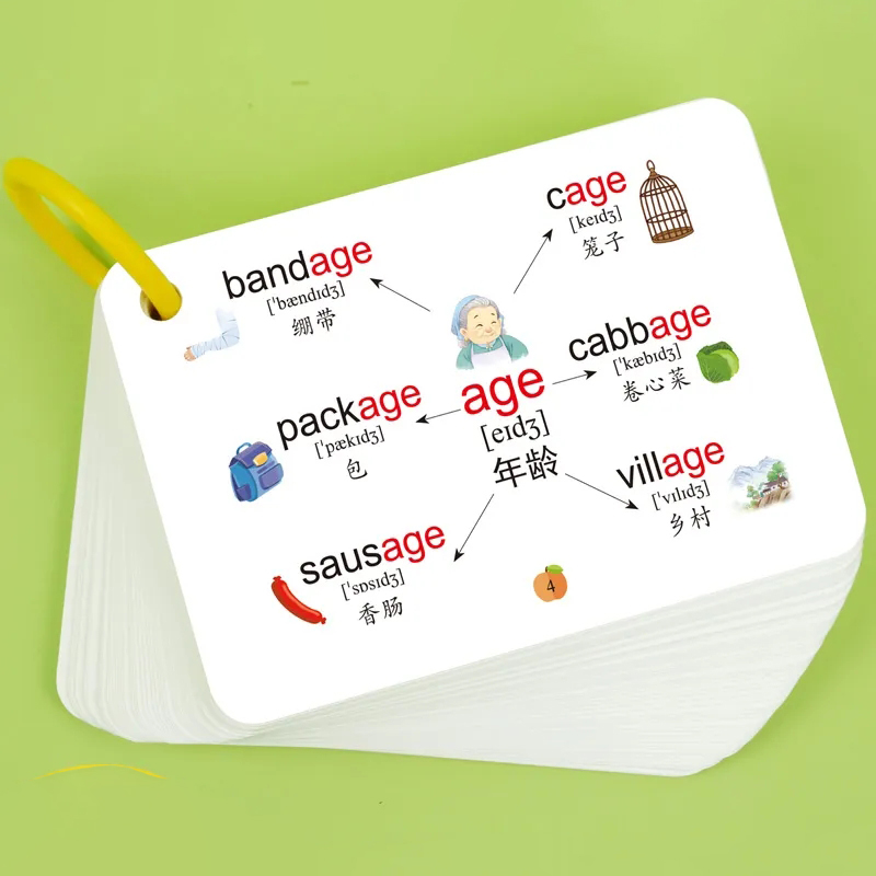600 Words Mind Map Cards with  - Kids Education Words recension och pris