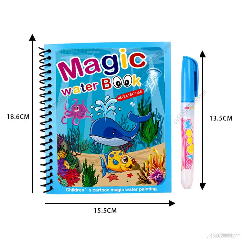 Cartoon Magic Water Painting C - Kids Education Book recension och pris