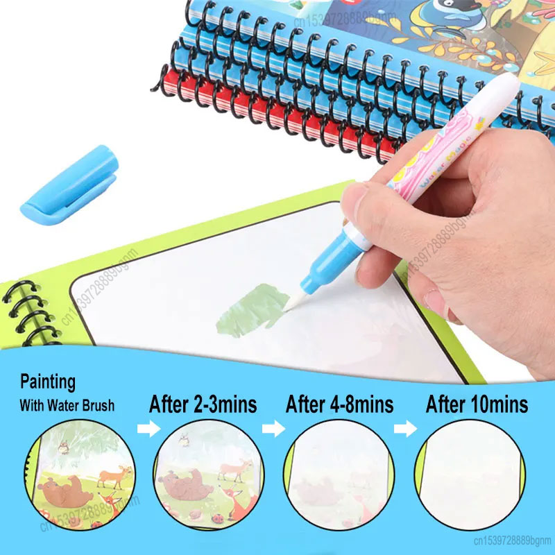 Cartoon Magic Water Painting C - Kids Education Book recension och pris