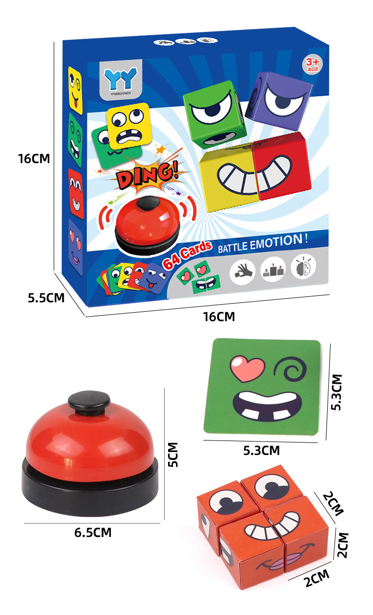 Kids Face Change Rubik's Cube  - Kids Education Bell recension och pris