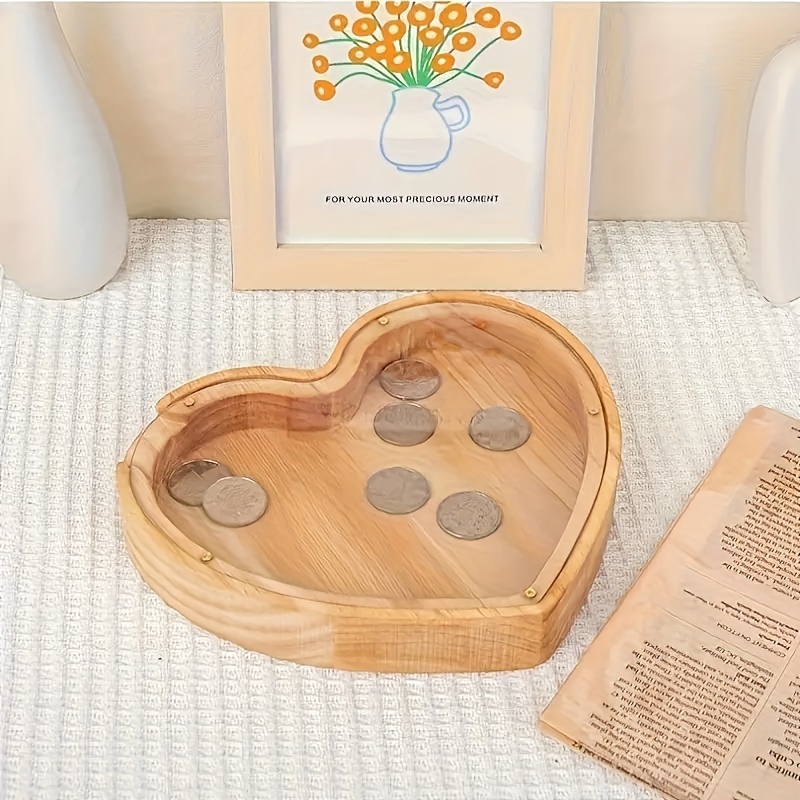 Wooden Letter Piggy Bank for K - Kids Education Savings recension och pris