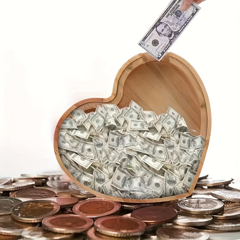 Wooden Letter Piggy Bank for K - Kids Education Savings recension och pris