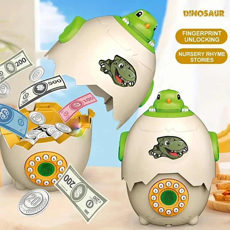 Dinosaur Egg Piggy Bank With F - Kids Education Savings recension och pris
