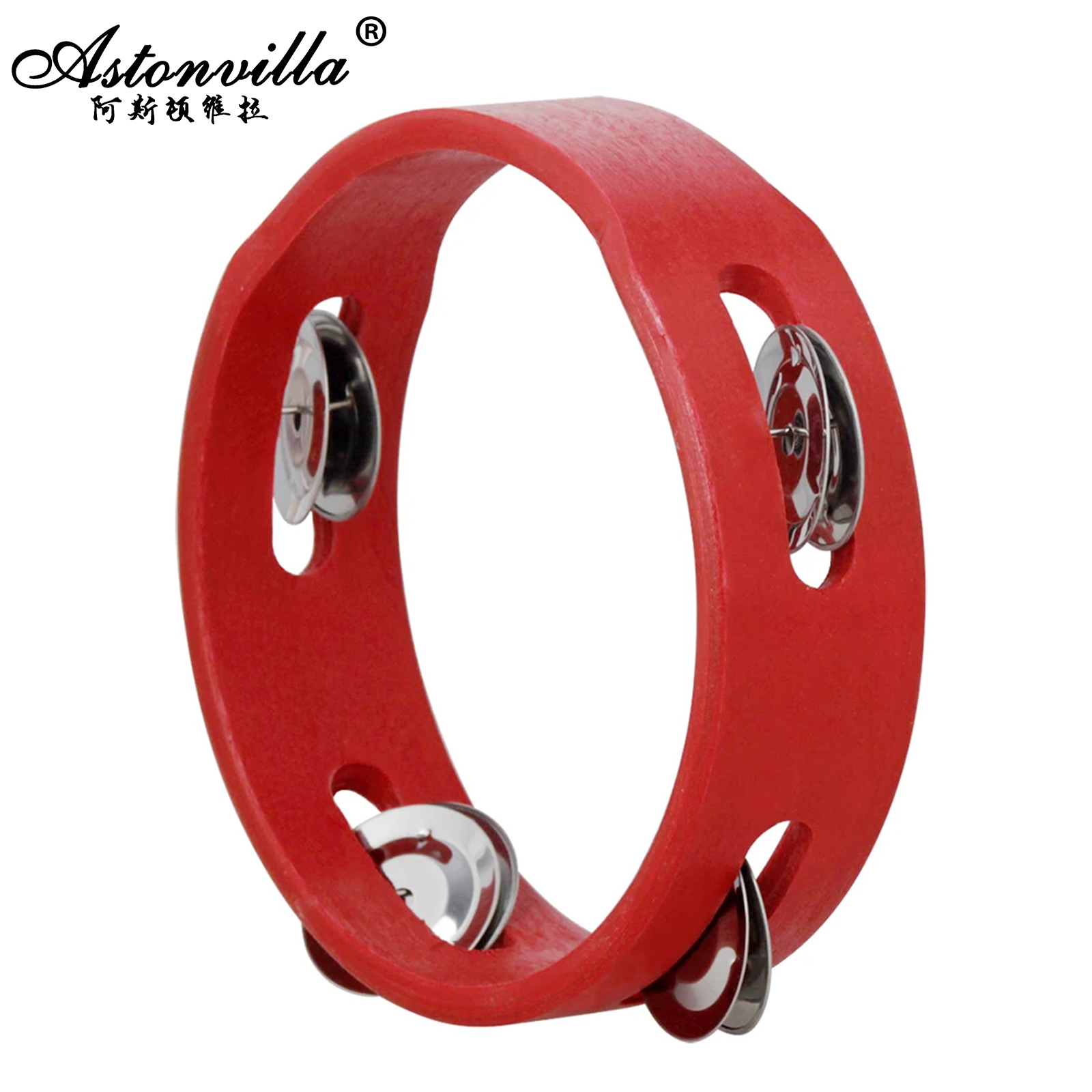 6 Inch Red Hand Ringing Bell P - Kids Education Bell recension och pris