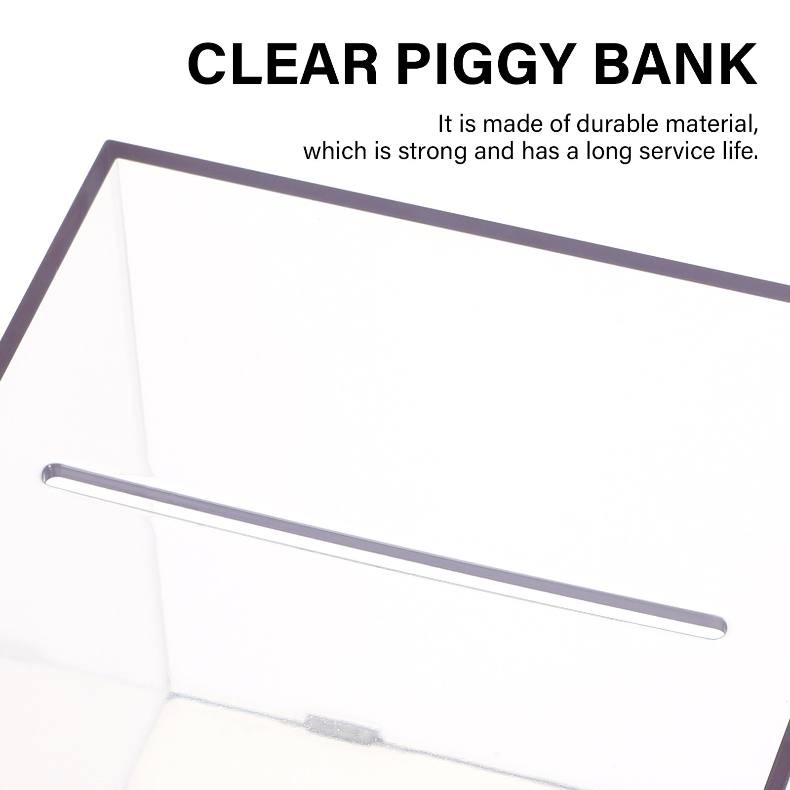 Transparent Acrylic Cube Savin - Kids Education Savings recension och pris