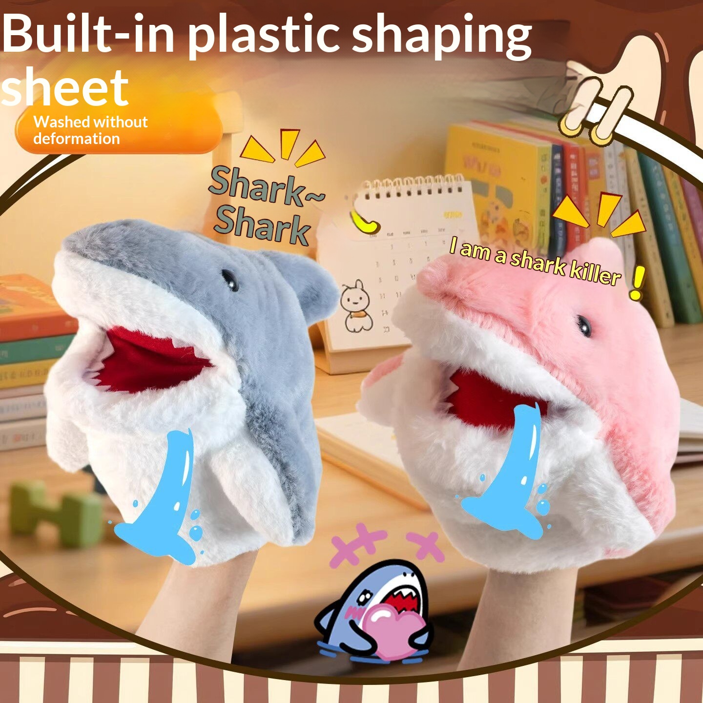 Shark Hand Puppet Plush Shark  - Online Educational Games For Kids recension och pris