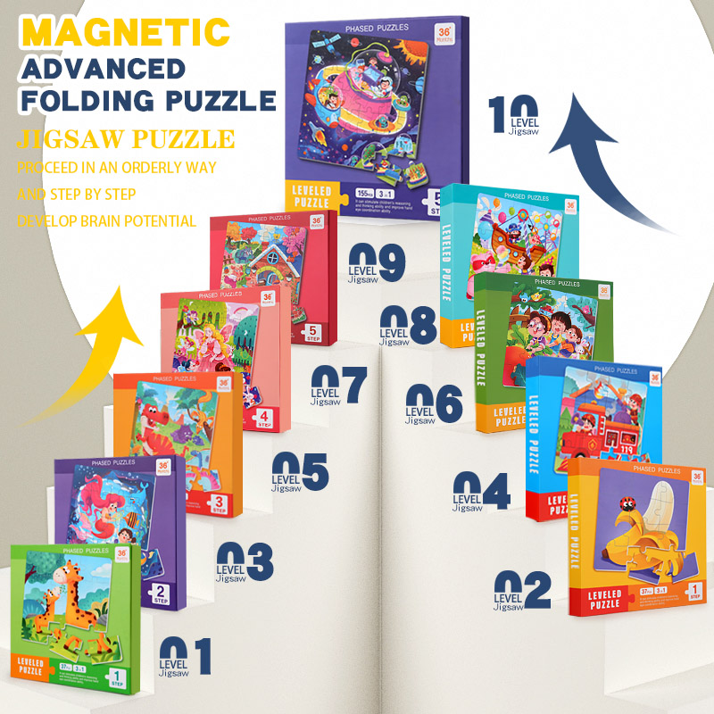 Kids Magnetic Wooden Puzzle Ca - Kids Education Book recension och pris