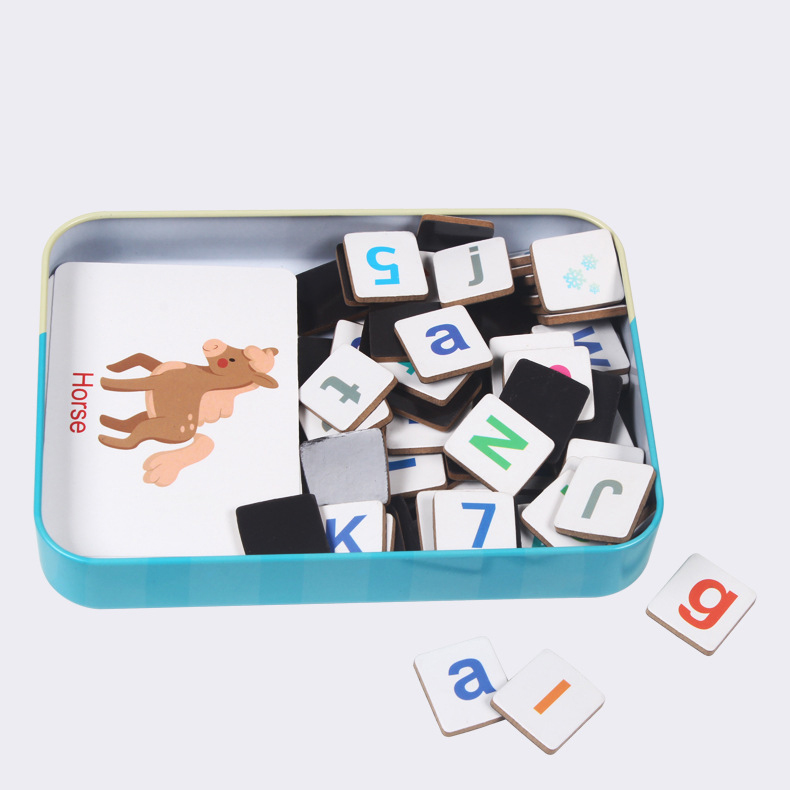 Wooden Puzzle Flash Cards Game - Kids Education Words recension och pris