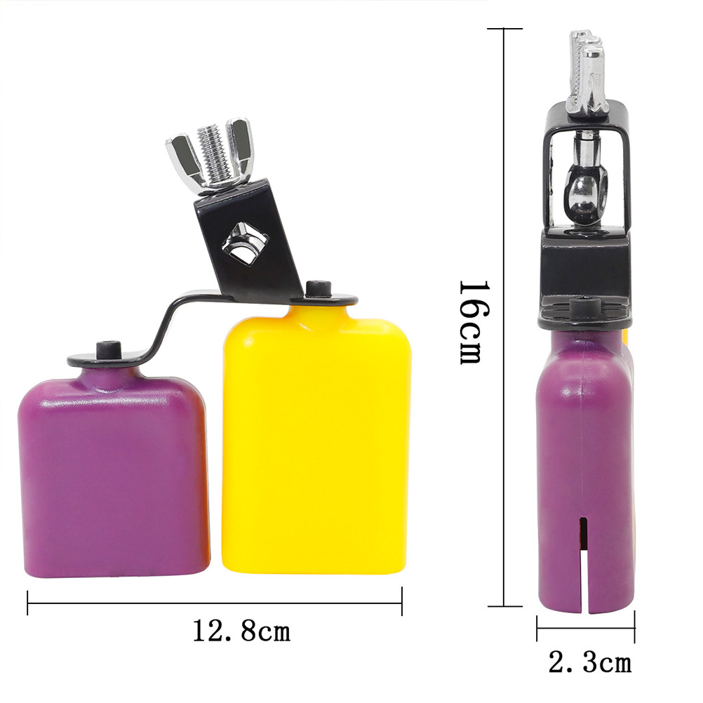 Yellow Purple Square Wooden Fi - Kids Education Bell recension och pris