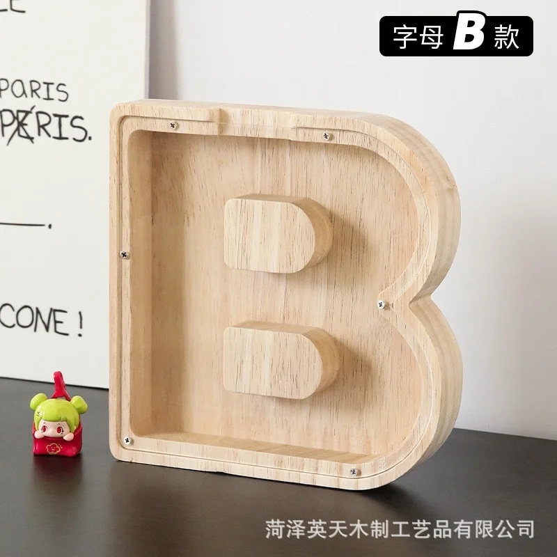 Wooden 26 Letter Alphabet Coin - Kids Education Savings recension och pris