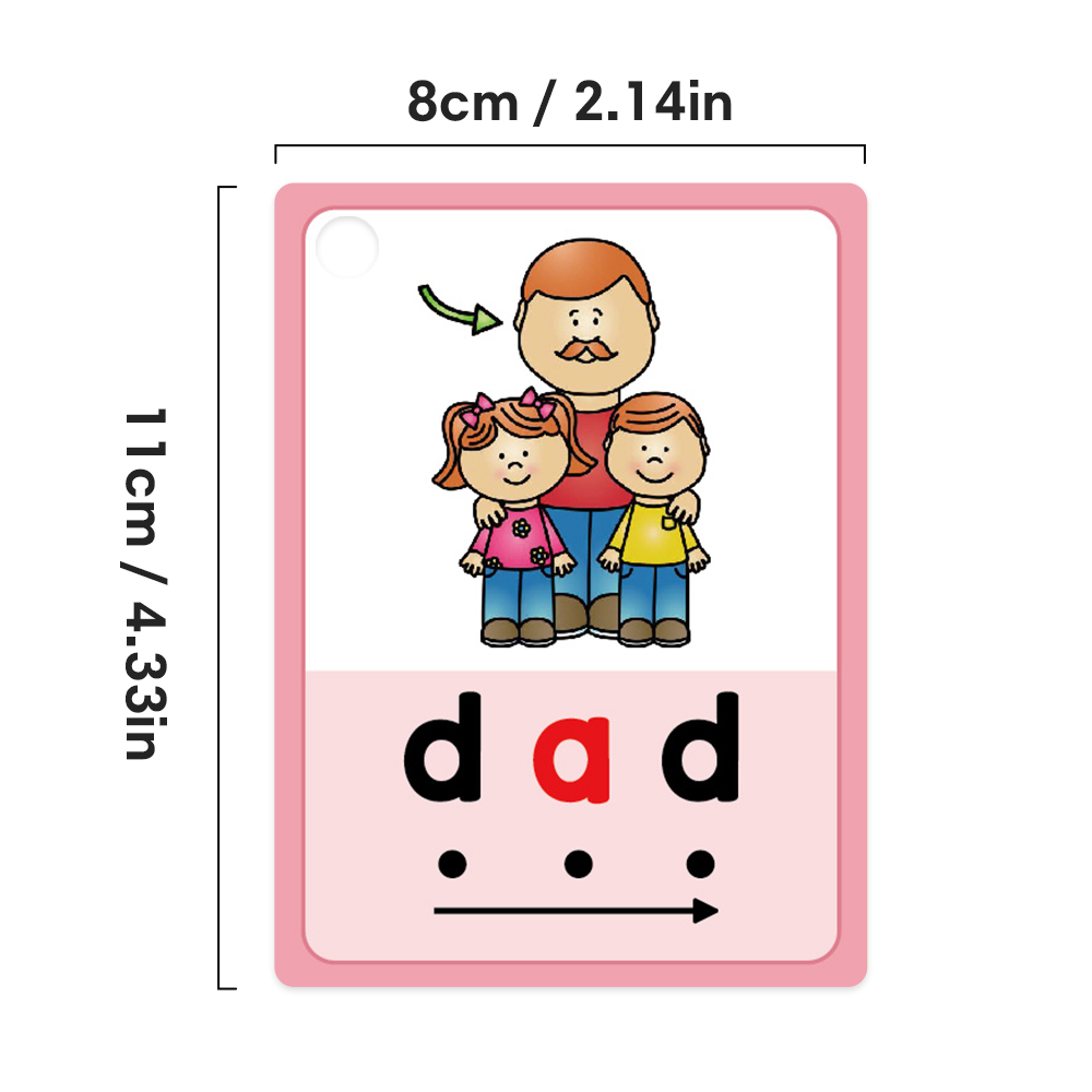 Kids CVC Words Learning Cards  - Kids Education Words recension och pris