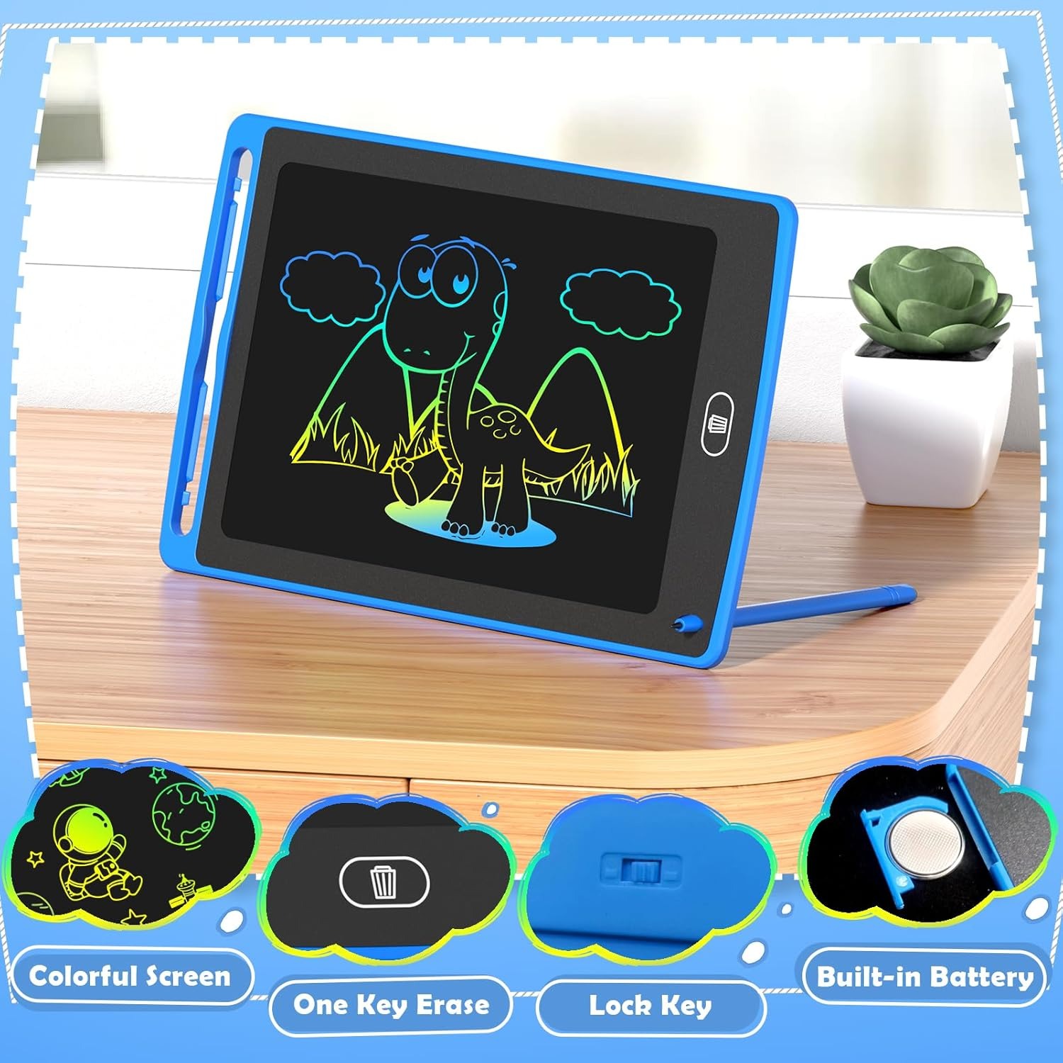 Pack LCD Writing Tablet for Ki - Kids Education Yes recension och pris