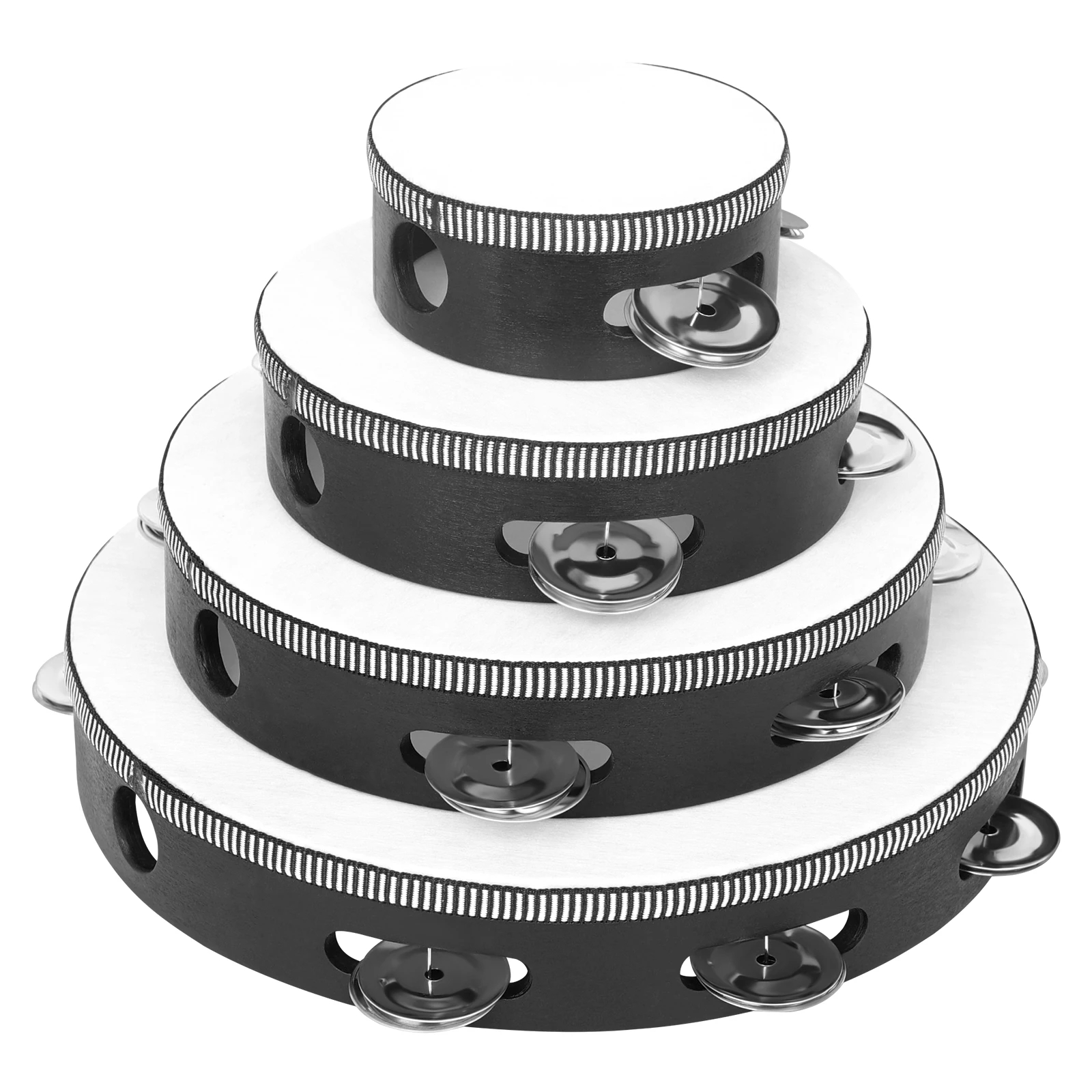 Tambourine Hand Bell Drum 4+6+ - Kids Education Bell recension och pris