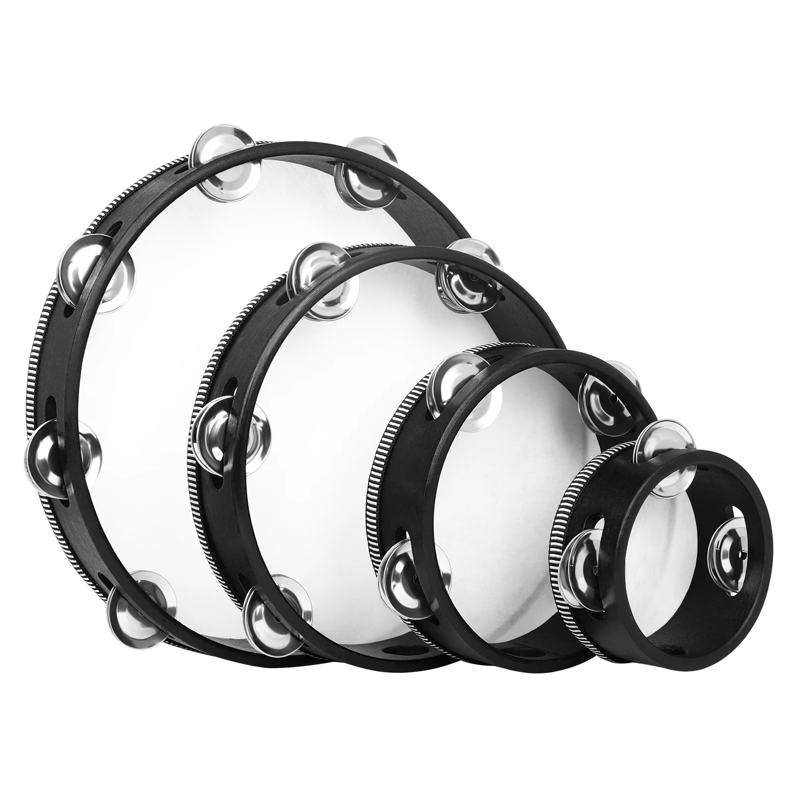 Tambourine Hand Bell Drum 4+6+ - Kids Education Bell recension och pris