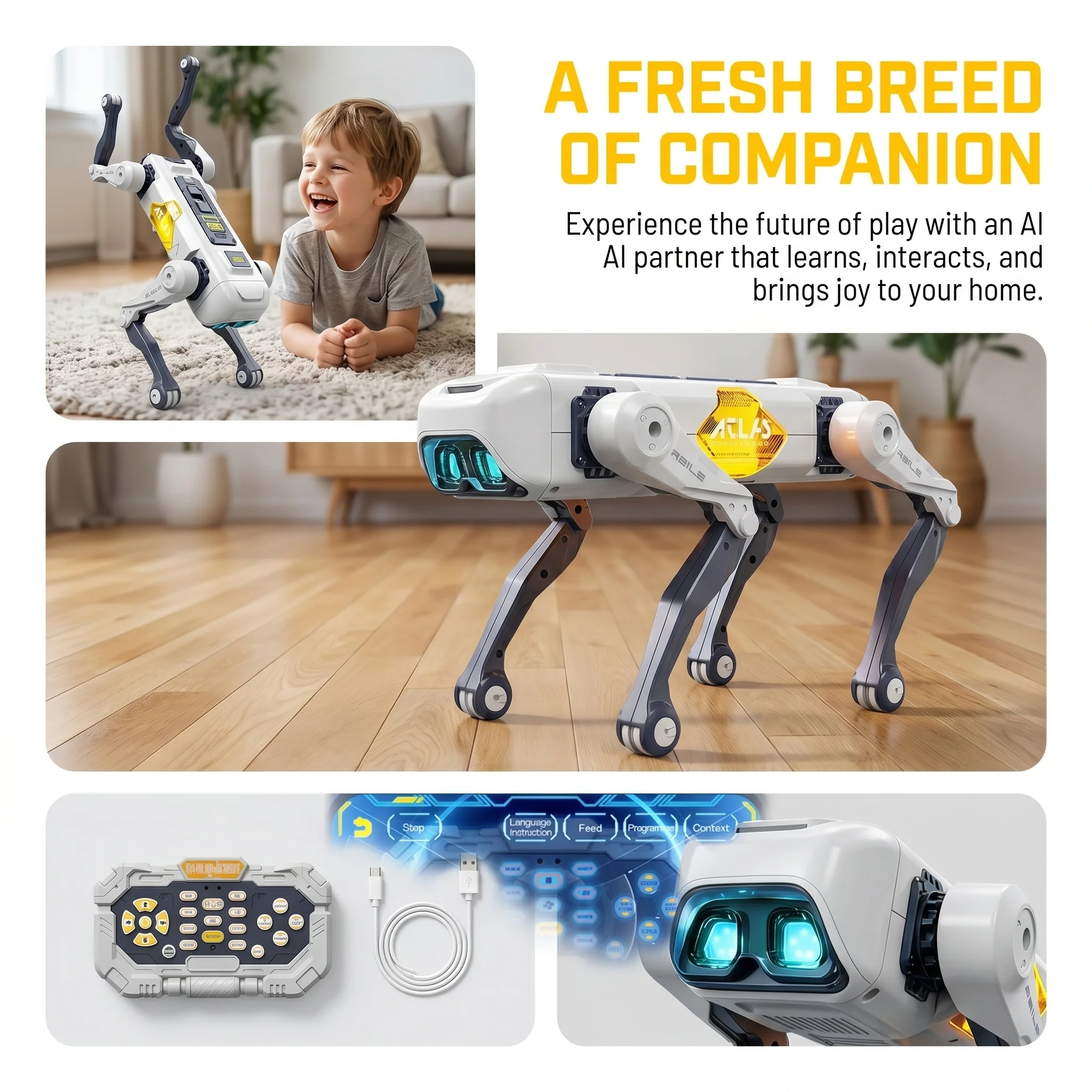 AI Smart Robot Dog, Voice & AP - Kids Education Learning recension och pris