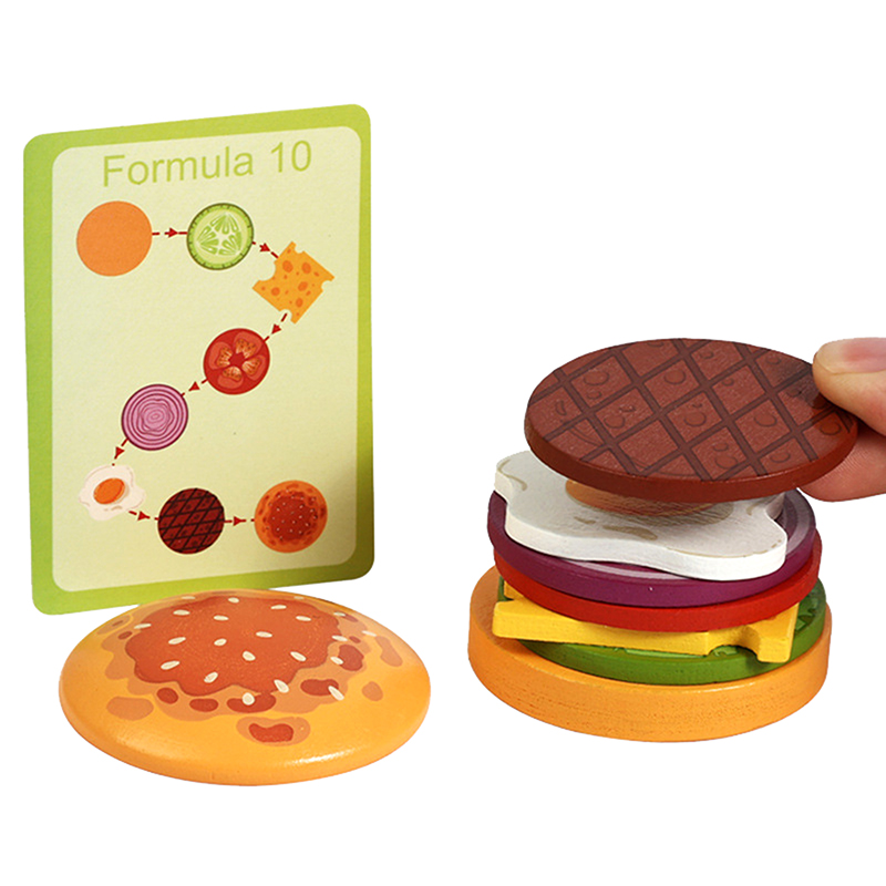 【HAPPY】Wooden Hamburg Sandwich - Happy Kids Education recension och pris