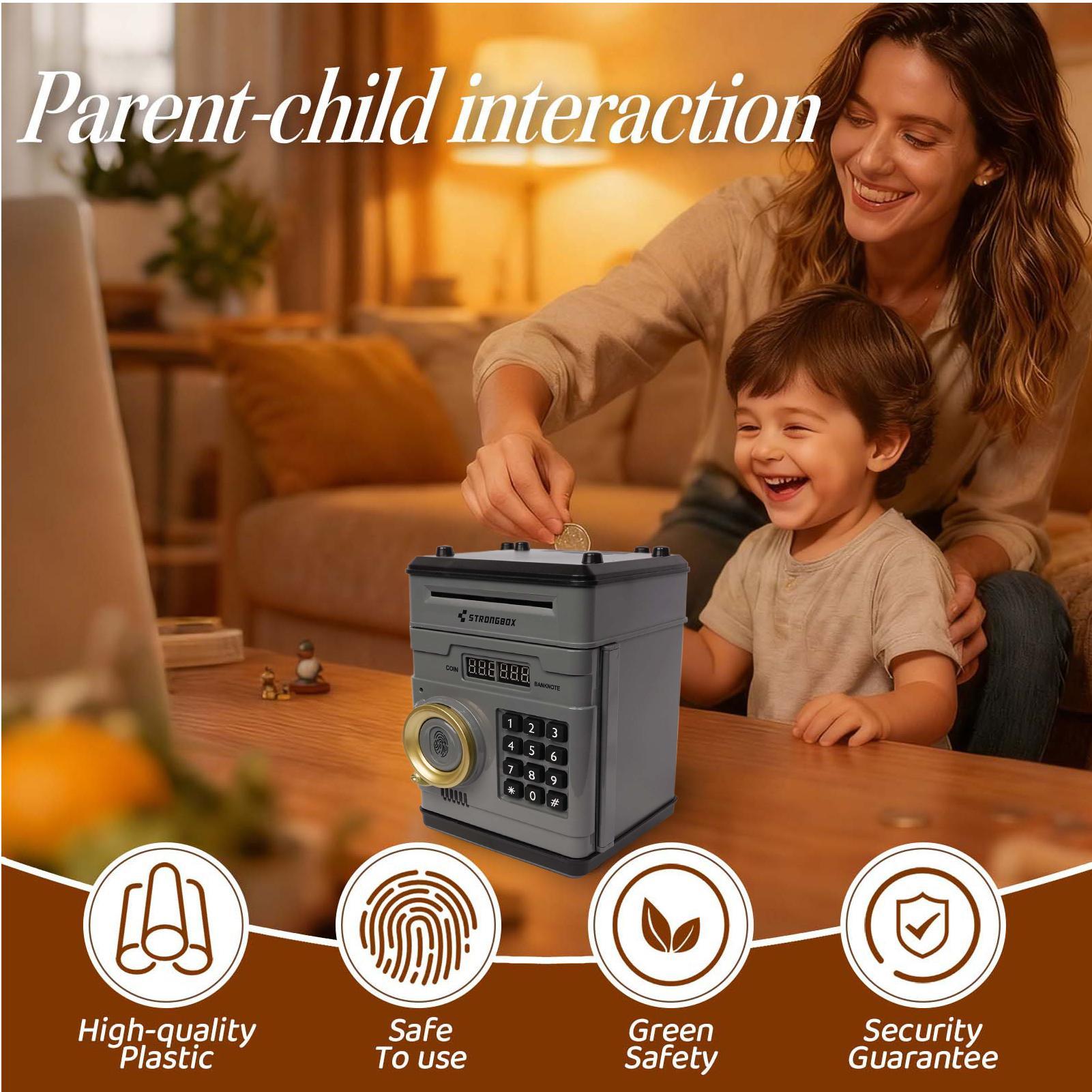 Electronic Money Bank Safe Box - Kids Education Savings recension och pris