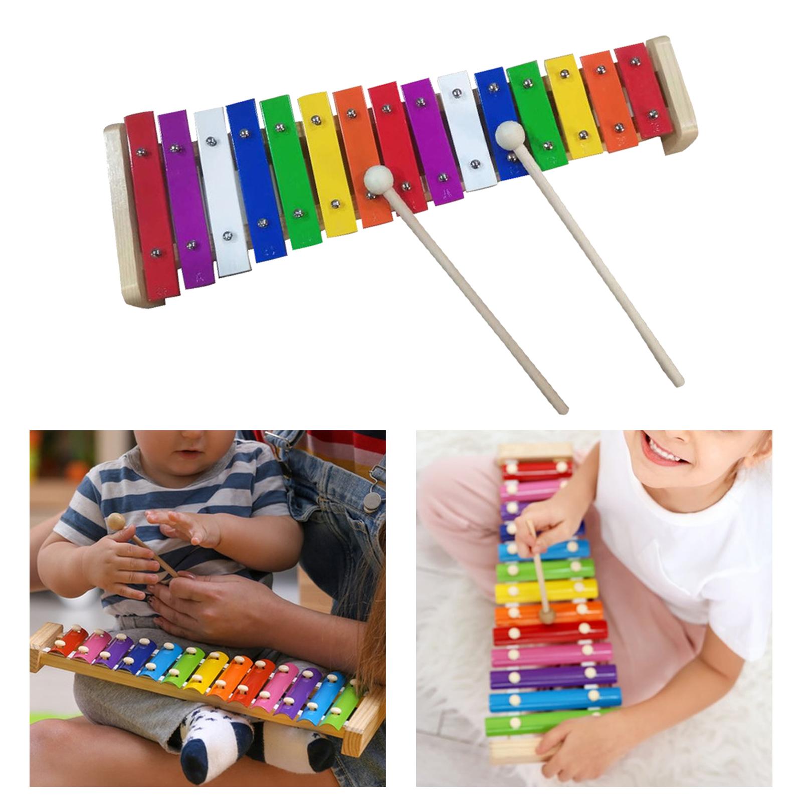 15 Scale Xylophone Bell Hand P - Kids Education Bell recension och pris
