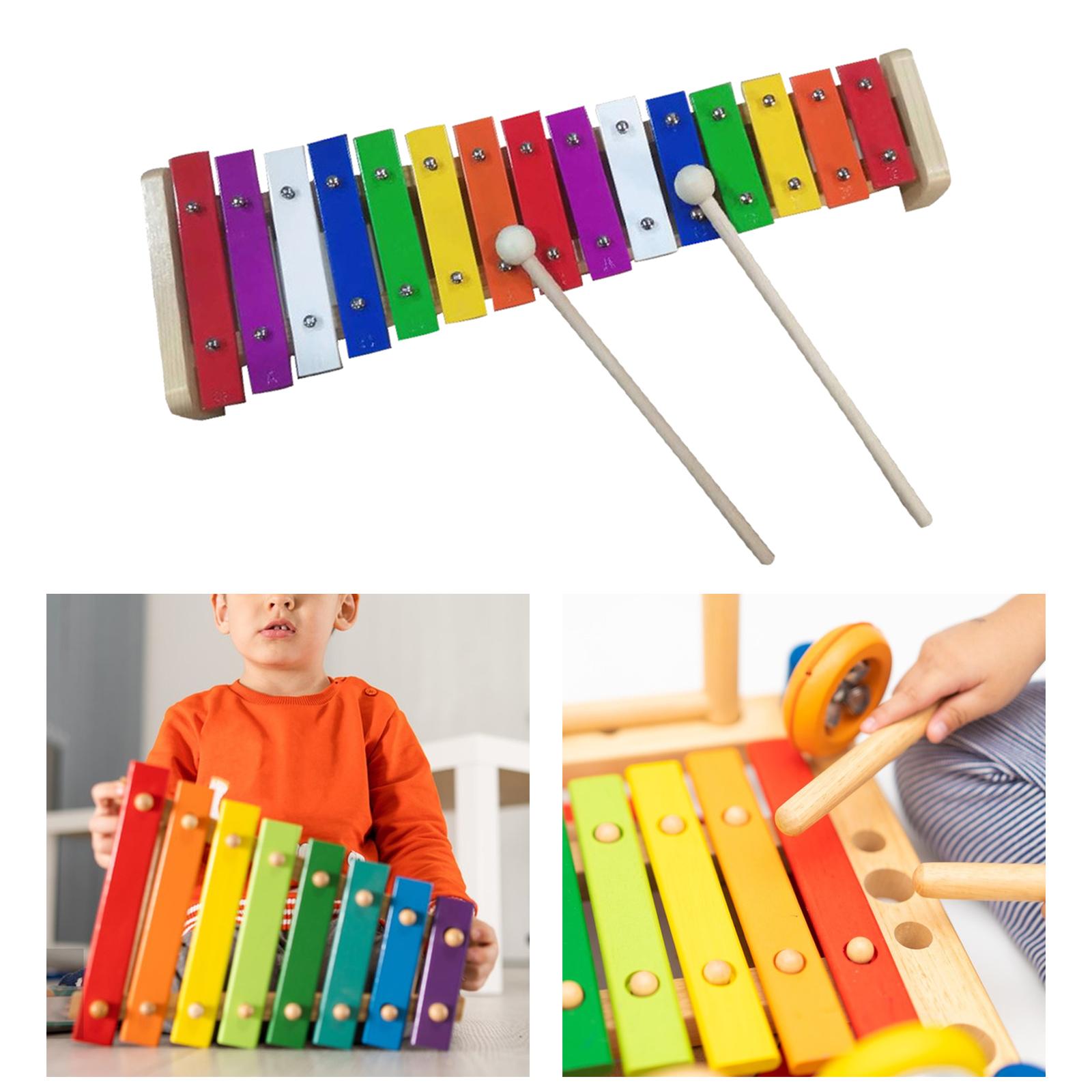 15 Scale Xylophone Bell Hand P - Kids Education Bell recension och pris