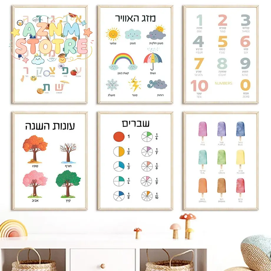 (2D canvas painting)  Hebrew A - Kids Education Yes recension och pris
