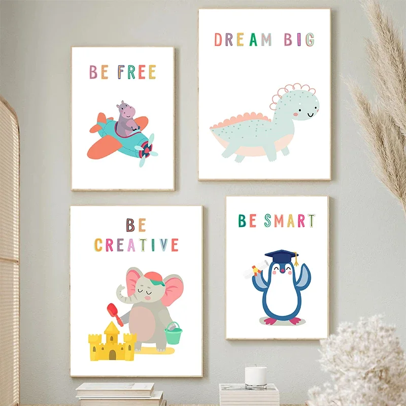 Canvas  Print Wall  Animals En - Kids Education Yes recension och pris