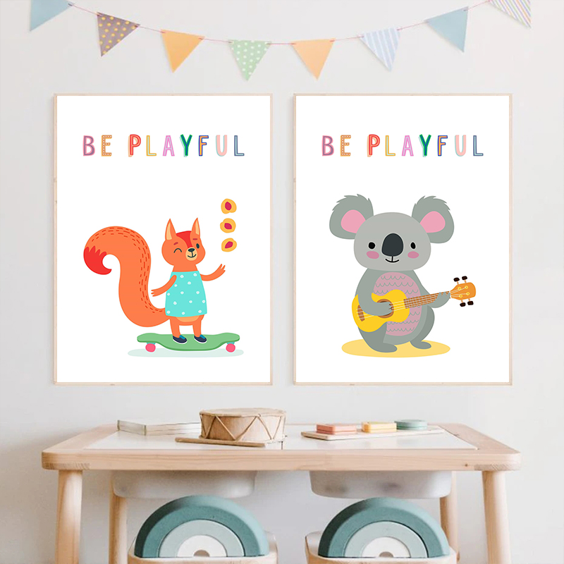 Canvas  Print Wall  Animals En - Kids Education Yes recension och pris